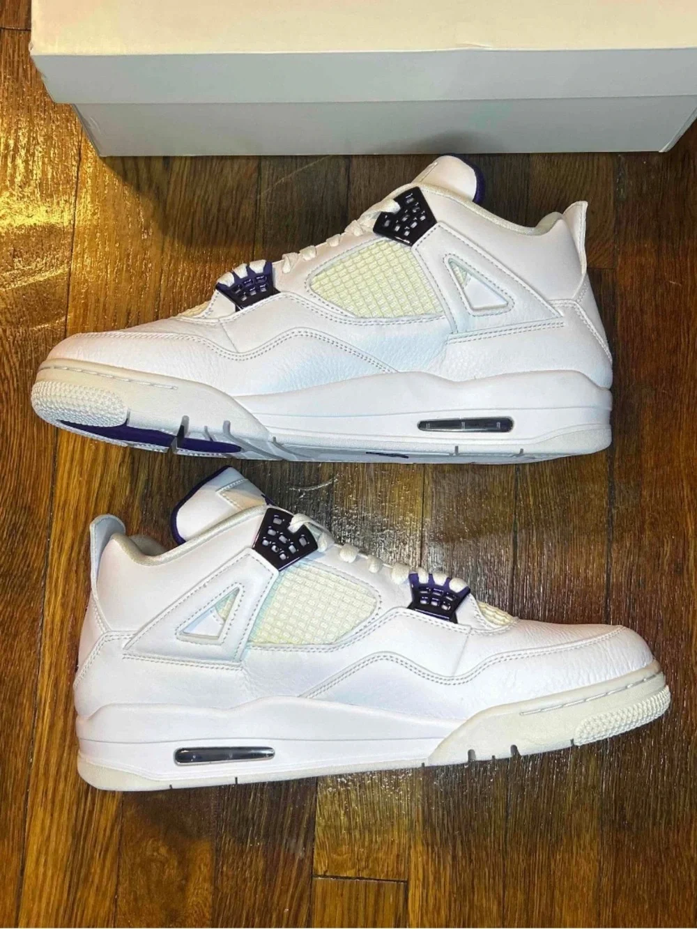 Air Jordan 4 Retro Metallic Purple Size 13 Men Shoes